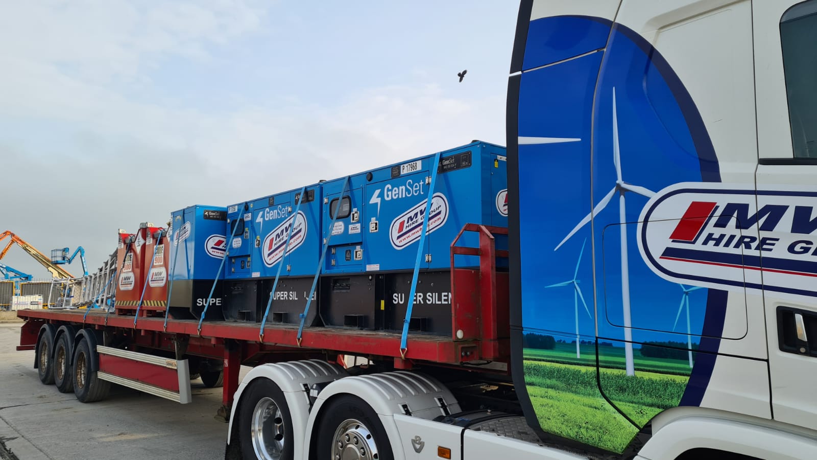 Generators & Fuel Tanks loaded and heading to our Scottish depot!!